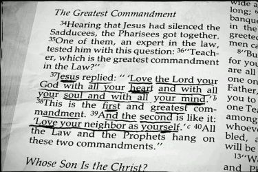 The greatest commandments
